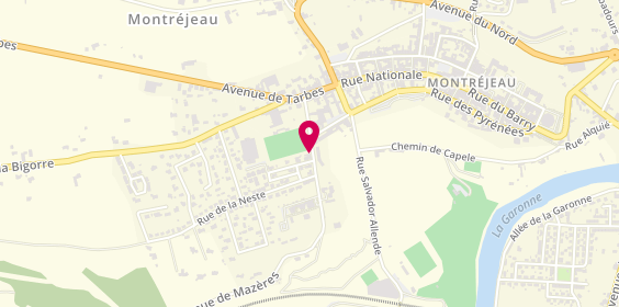 Plan de Carrosserie Chauvet, 10 avenue de Mazères, 31210 Montréjeau