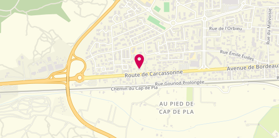 Plan de Carrosserie Legrand & Fils, 180 avenue de Bordeaux, 11100 Narbonne