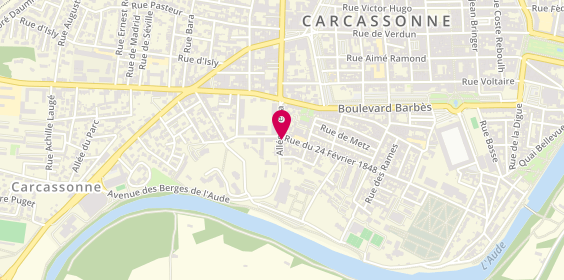 Plan de Garage Clément-VICO Francisco, 85 Rue du 24 Février, 11000 Carcassonne