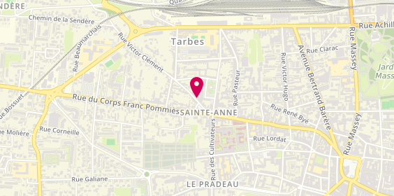 Plan de Carrosserie Guérin, 10 Rue Victor Clément, 65000 Tarbes