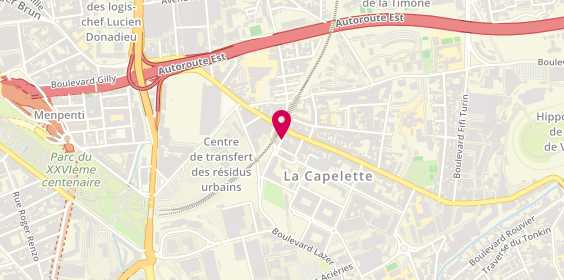 Plan de Carrosserie Rosa, 2 Rue Michelis, 13010 Marseille