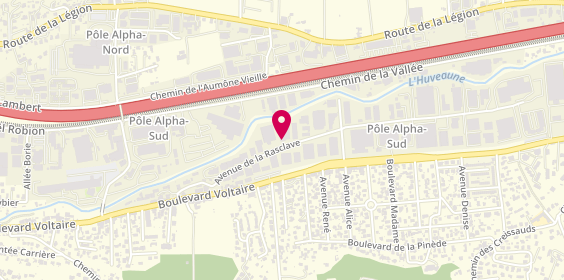 Plan de Ste Nouvelle Carrosserie Laurent, 200 avenue de la Rasclave, 13400 Aubagne