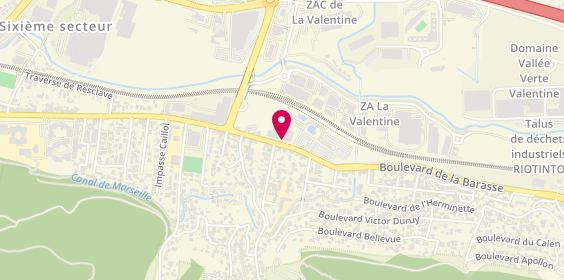 Plan de Delta CARROSSERIE, 105 Boulevard de la Barasse, 13011 Marseille