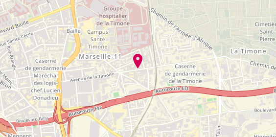 Plan de Sergio'auto, 109 avenue de la Timone, 13010 Marseille