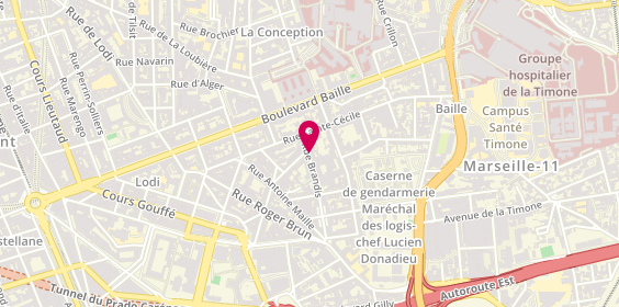 Plan de Carrosserie Brandis, 15 Rue Brandis, 13005 Marseille
