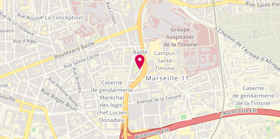 Plan de Touring Marseille, 36 Boulevard Jean Moulin, 13005 Marseille