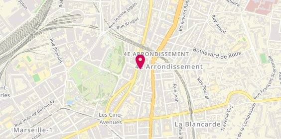 Plan de Carrosserie Tiflizian, 102 Avenue des Chartreux, 13004 Marseille