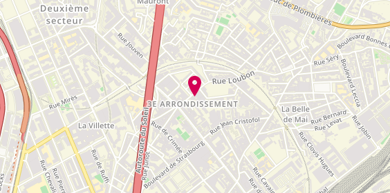 Plan de Carrosserie N&N, 24 Rue Loubon, 13003 Marseille