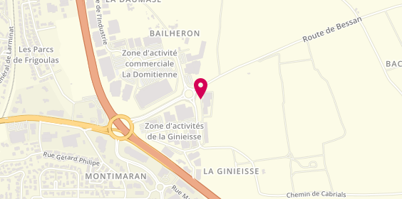Plan de VOLKSWAGEN BEZIERS TRESSOL-CHABRIER Capiscol Distribution, Zae la Giniesse
Route de Bessan, 34500 Béziers