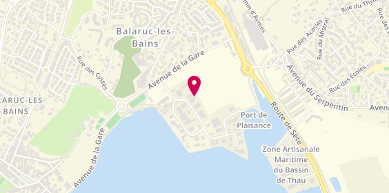 Plan de Balarucoise Carrosserie, 3 Rue des Catamarans, 34540 Balaruc-les-Bains