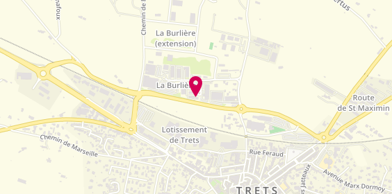 Plan de Gt Carrosserie, zone artisanale la Burlière, 13530 Trets