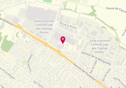 Plan de Dacia, 1 Avenue de la Marqueille, 31650 Saint-Orens-de-Gameville