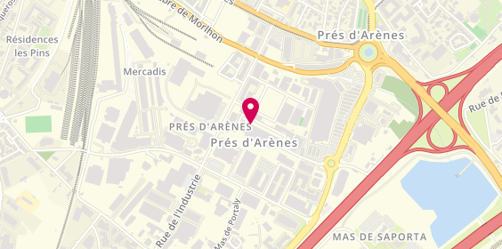 Plan de AD Carrosserie DE l'INDUSTRIE, parc Mure
455 Rue de l'Industrie, 34070 Montpellier
