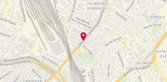 Plan de First Stop Groupe Francois St Marti, 30 Rue du Faubourg Bonnefoy, 31500 Toulouse