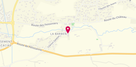 Plan de GT Organisation, 36 chemin du Salatier, 13330 La Barben