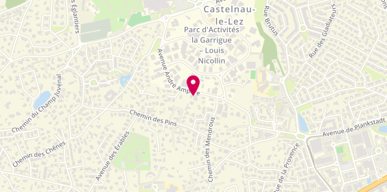 Plan de Carrosserie Yves Lamare, 425 avenue André Ampère, 34170 Castelnau-le-Lez