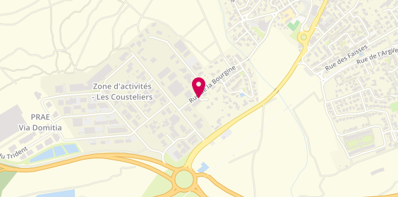 Plan de Carrosserie Pedutti, 80 Rue de la Bourgine Zone Artisanale, 34160 Castries