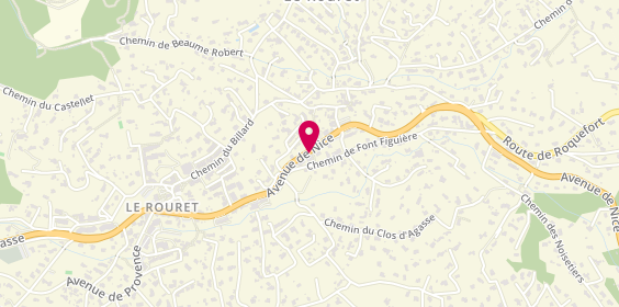 Plan de Garage du Rouret, 70 Route de Nice, 06650 Le Rouret