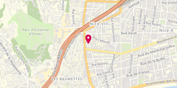 Plan de Carrosserie Benvenuto, 56 Rue des Potiers, 06000 Nice