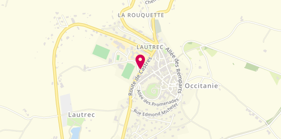 Plan de Top Carrosserie, Route de Castres la Plaine, 81440 Lautrec