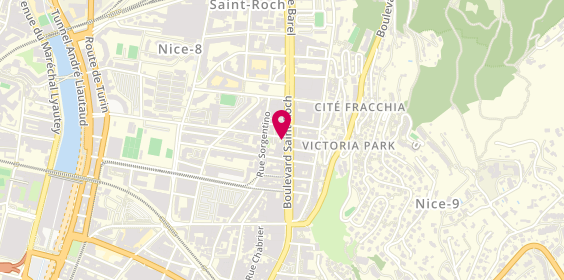 Plan de Carrosserie Albax Nice-Est, 21 Boulevard Saint-Roch, 06300 Nice