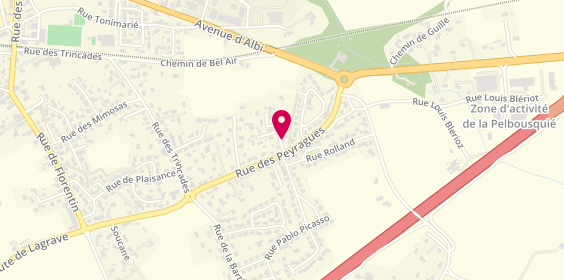Plan de Carrosserie Pelras, 2 Rue des Zagadies, 81150 Marssac-sur-Tarn