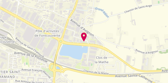 Plan de Fm Service Auto, 14 avenue du Compagnonnage, 84140 Avignon