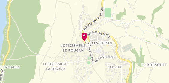 Plan de Societe A Respondabilite Limitee Poujade, Route de Rodez, 12410 Salles-Curan