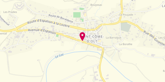 Plan de Garage Bourel, Route de Saint Geniez, 12500 Saint-Côme-d'Olt