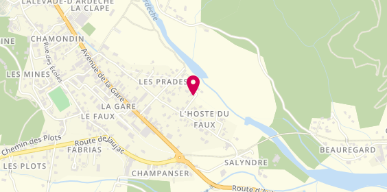 Plan de CHOLVY Fabrice, Chemin Prades, 07380 Lalevade-d'Ardèche