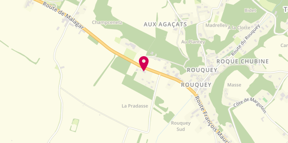 Plan de GARAGE J.M Lacampagne, le Rouquey
1285 Route François Mauriac, 33550 Tabanac