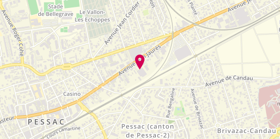 Plan de Carrosserie Lahitette Pessac, 86 avenue Jean Jaurès, 33600 Pessac
