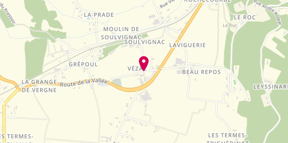 Plan de Centre Auto Vezac, La Fournerie Nord, 24220 Vézac