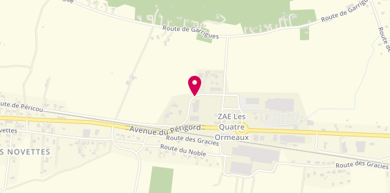 Plan de AMN Auto Repar, Zone Les 4 Ormeaux, 33220 Port-Sainte-Foy-et-Ponchapt