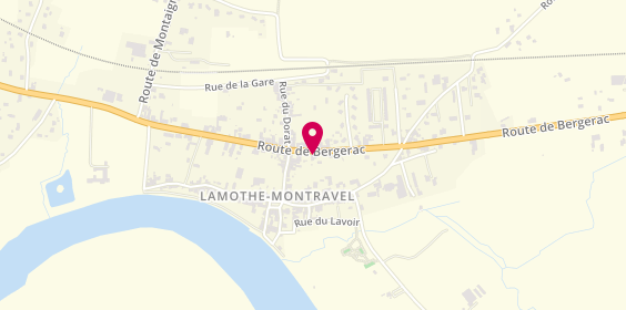 Plan de Garage Mathieu, Route Departementale 936
33 Route de Bergerac, 24230 Lamothe-Montravel