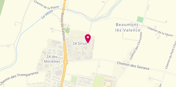 Plan de Carrosserie Evola, 405 Allée Marc Seguin, 26760 Beaumont-lès-Valence