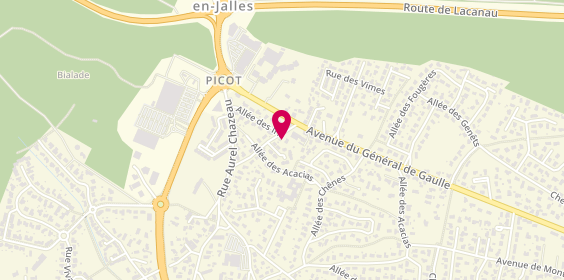 Plan de Garage de la Garenne, Avenue du General de Gaulle Angle de Pericot 166, 33160 Saint-Médard-en-Jalles
