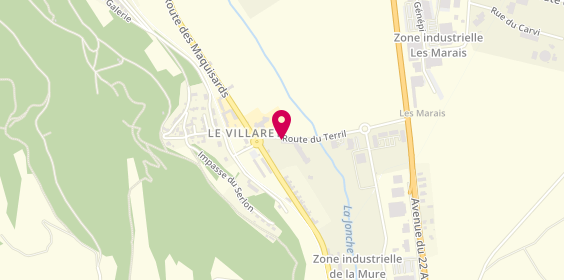 Plan de MG Auto Carrosserie, 70 Rue du Terril, 38350 Susville