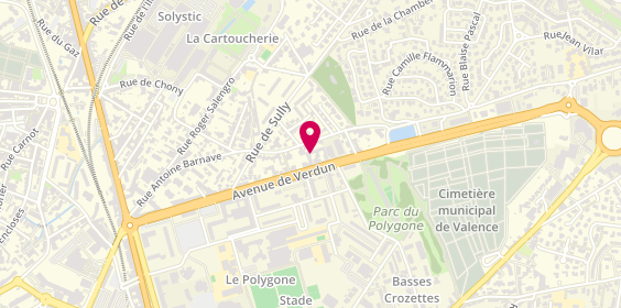 Plan de Carrosserie Chabanne, 81 avenue de Verdun, 26000 Valence