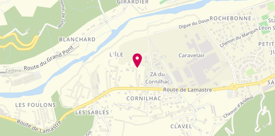 Plan de Carrosserie Pierre Ponson, 250 Route de Lamastre, 07300 Tournon-sur-Rhône