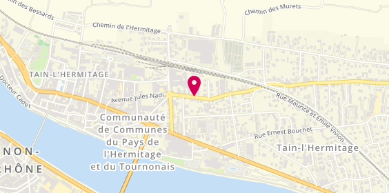 Plan de Nb Carrosserie, 57 Rue Jules Nadi, 26600 Tain-l'Hermitage