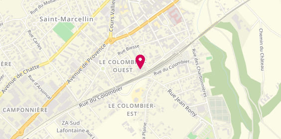 Plan de DCP Atelier d'Esthétique automobile, 16 avenue des Alpes, 38160 Saint-Marcellin