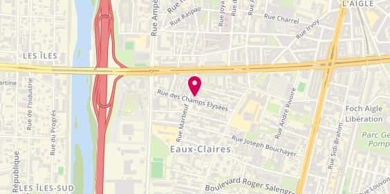 Plan de Garage des Champs Elysées, 26 Rue des Champs Elysées, 38100 Grenoble