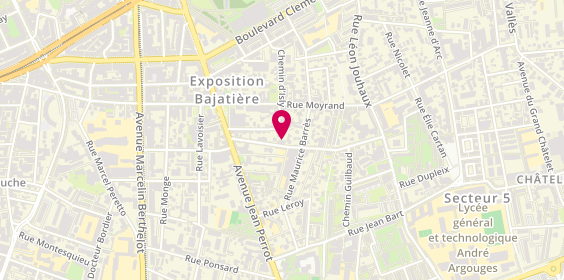 Plan de Carrosserie de la Bajatière, 32 Rue de la Bajatière, 38100 Grenoble