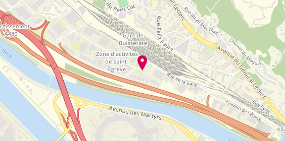 Plan de Carrosserie des Alpes, Rue de Brotterode, 38950 Saint-Martin-le-Vinoux
