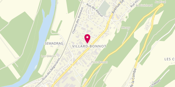 Plan de Villard Bonnot Carrosserie Reparations, 10 Avenue de la Chantourne Zone Aménagement du Verney - Brignoud, 38190 Villard-Bonnot