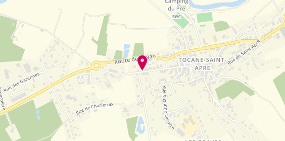 Plan de Carrosserie Tocane, 28 Rue Arnaud Daniel, 24350 Tocane-Saint-Apre