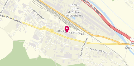 Plan de C.D Pneus, 284 Rue Pierre Léon Gros, 73300 Saint-Jean-de-Maurienne