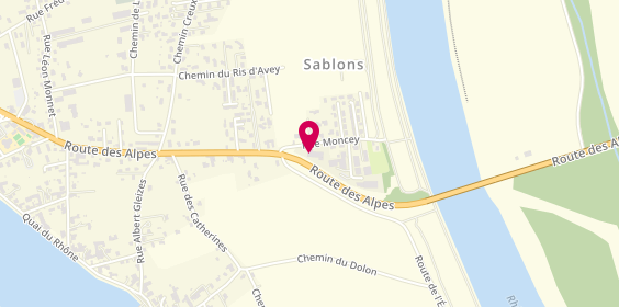 Plan de Skoda, 1 Rue Moncey, 38550 Sablons