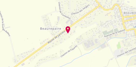 Plan de BM Auto Passion, 736 Route de Manthes, 38270 Beaurepaire